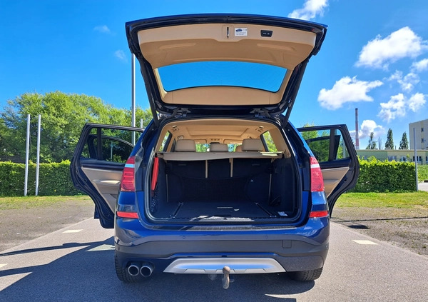 BMW X3 cena 85500 przebieg: 131000, rok produkcji 2015 z Gdańsk małe 781
